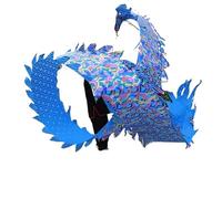 Nastri per la Danza del Drago, Draghi di Seta flut Giochi for Bambini all'aperto, Giocattoli, Parco Giochi all'aperto, Cortile, Prato, Esercizio(Golden Blue,10m/32.8ft)