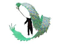 Nastri per la Danza del Drago, Draghi di Seta flut Giochi for Bambini all'aperto, Giocattoli, Parco Giochi all'aperto, Cortile, Prato, Esercizio(Golden Green,6m/19.7ft)