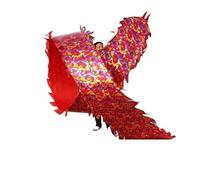 Nastri per la Danza del Drago, Draghi di Seta flut Giochi for Bambini all'aperto, Giocattoli, Parco Giochi all'aperto, Cortile, Prato, Esercizio(Golden Red,12m/39.4ft)