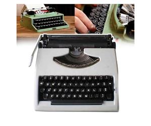 Nastri per macchina da scrivere tradizionale, macchina da scrivere manuale classica, nessun alimentatore richiesto, facile da trasportare, per appunti, lettere, scrittura, scrittori letterari (bianco)