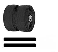 Nastri per manubrio con estremità manubrio per bici da strada progettati utilizzando materiale PU ed EVA per migliorare la presa e ridurre l'affaticamento (nero)