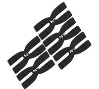 Nastri Ponderati per Racchette da Tennis, 5 Pezzi, Strisce in Silicone Personalizzabili per Migliorare L'equilibrio e la Forza (Black)