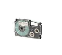 Nastro - 6 mm x 8 mt - nero/trasparente - Casio