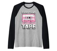 Nastro a Cassetta Rosa Tutto Era Meglio su Nastro Maglia con Maniche Raglan