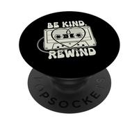 Nastro a cassetta vintage Be Kind Rewind anni '80 e '90 Music Wear PopSockets PopGrip Adesivo