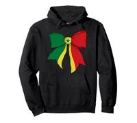 Nastro a Civetta con Bandiera Senegalese del Senegal Pride Felpa con Cappuccio
