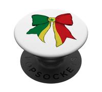 Nastro a civetta con bandiera senegalese del Senegal Pride PopSockets PopGrip Adesivo