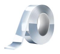 Nastro a doppia faccia forte - strisce di montaggio chiare, adesivo per il duty pesante | Soluzione di trasparente riutilizzabile, bastone da parete su nastro, rotolo di presa versatile con for