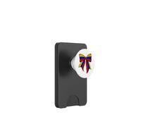 Nastro a forma di civetta con bandiera del Venezuela Pride del Venezuela PopSockets PopWallet per MagSafe