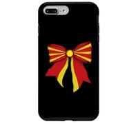 Nastro a forma di civetta con bandiera della Macedonia, motivo: orgoglio macedone Custodia per iPhone 7 Plus/8 Plus