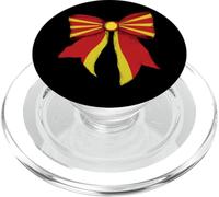 Nastro a forma di civetta con bandiera della Macedonia, motivo: orgoglio macedone PopSockets PopGrip per MagSafe