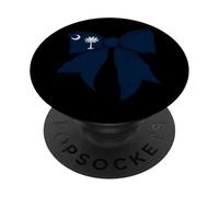 Nastro a forma di civetta con bandiera dello stato della Carolina del Sud PopSockets PopGrip Adesivo