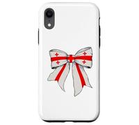 Nastro a forma di civetta con bandiera georgiana, motivo: orgoglio georgiano Custodia per iPhone XR