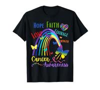 Nastro a Forma di Farfalla «all Cancer Matters Awareness» Maglietta