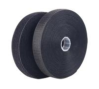 Nastro a strappo da cucire H20 mm nero 15m gancio + 15m asola Nero