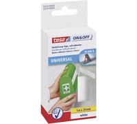 TESA 55224 WS - Velcro, autoadesivo, 1 m x 20 mm, bianco