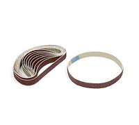 Nastro abrasivo abrasivo 10 pezzi 13 x 305 mm 1/2 x 12 pollici Carta abrasiva per affilare i coltelli per coltelli da lavoro e amp; Affilatrice per utensili, grana 80