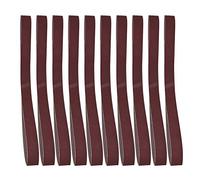 Nastro abrasivo, set assortimento di nastri abrasivi 10 pezzi Set di nastri abrasivi 760x25mm/30x1 pollici, per lucidatura dei metalli per la lavorazione del legno(180#)