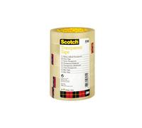 Nastro adesivo Scotch 550 - 19 mm x 66 mt - trasparente - Scotch - torre 8 rotoli