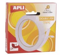 Nastro adesivo a doppio lato applicato 15 mm x 20m - facile da tagliare e applicare - adesione forte e durevole - trasparente t NEW