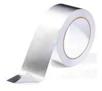 Nastro Adesivo Alluminio per Scudo Termico, Nastro Isolante Alte Temperature, Sigillante Impermeabile, Per Condotti Aria Calda e Fredda e Auto, 75 mm x 20 m