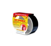 NASTRO ADESIVO BEST FIRE "NO SMOKE" IN ALLUMINIO COLORE NERO, 40 MM X 4 MT