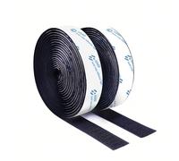 Nastro adesivo biadesivo con gancio e passante 2M, larghezza 2 cm(BLACK)