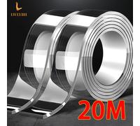 Nastro adesivo biadesivo Nano nastro adesivo trasparente impermeabile Extra resistente nastro decorativo riutilizzabile addensato strumenti per la casa