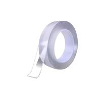 Nastro adesivo biadesivo trasparente, Nastro adesivo trasparente 2M/5M lavabile e riutilizzabile biadesivo gancio universale for mobili(2m)