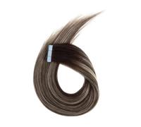 Nastro adesivo completamente lucido da 20 pezzi nelle estensioni dei capelli umani, colla adesiva for trama di pelle senza cuciture, capelli spessi Remy for donne(T24,20 inch)