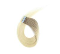 Nastro adesivo completamente lucido da 20 pezzi nelle estensioni dei capelli umani, colla adesiva for trama di pelle senza cuciture, capelli spessi Remy for donne(T08,20 inch)