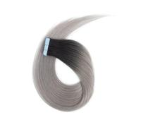 Nastro adesivo completamente lucido da 20 pezzi nelle estensioni dei capelli umani, colla adesiva for trama di pelle senza cuciture, capelli spessi Remy for donne(T03,16 inch)
