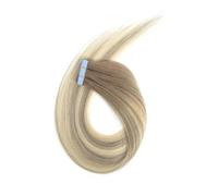 Nastro adesivo completamente lucido da 20 pezzi nelle estensioni dei capelli umani, colla adesiva for trama di pelle senza cuciture, capelli spessi Remy for donne(T20,20 inch)