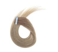 Nastro adesivo completamente lucido da 20 pezzi nelle estensioni dei capelli umani, colla adesiva for trama di pelle senza cuciture, capelli spessi Remy for donne(T18,20 inch)
