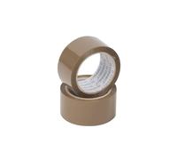 Nastro adesivo da imballo Q-Connect 50 mm x 100 m Avana - svolgimento silenzioso