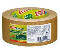 Nastro adesivo di carta standard Tesa Tesapack Paper 50mmx50m - Realizzato con materiali biodegradabili al 56% - Carta proveniente da foreste certificate FSCTM - Colore marrone