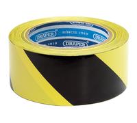 Nastro Adesivo Di Sicurezza Draper 33M X 50Mm Nero E Giallo 63382