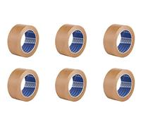 Nastro adesivo Ecologico in Carta marrone - Pack da 6 rotoli - 50 mt x 50 mm - senza solventi