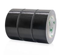 Nastro Adesivo Extra Forte, Nastro Telato Nero, Duct Tape 3 Rotoli 50 Mm X 50 M