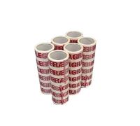 36 ROTOLI NASTRO ADESIVO IMBALLAGGIO SCOTCH 50mm x 66mt FRAGILE