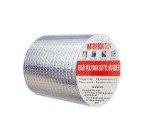Nastro adesivo impermeabile del butile Nastro adesivo esterno del bitume autoadesivo, Nastro di tenuta della lamina di alluminio della gomma butilica, Per la perdita del tetto (10cm X 5m)