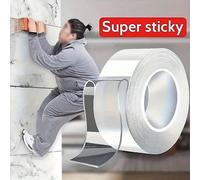 Nastro adesivo impermeabile e resistente, biadesivo, (lunghezza 1/3/5/10m, spessore 1,2mm) - super appiccicoso, riutilizzabile e multifunzionale, ideale per decorazioni natalizie, fai-da-te e uso dome