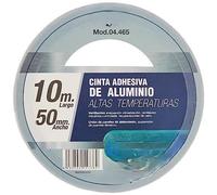 Nastro adesivo in alluminio resistente. Perfetta per sigillare, isolare e riparare. Dimensioni: larghezza 50 mm, lunghezza 10 m. Ideale per uso domestico o in progetti industriali.