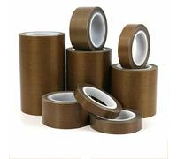 Nastro adesivo in PTFE Larghezza 5~100 mm Spessore 0,13,0 mm 0,18 mm Nastri in PTFE isolanti sottovuoto resistenti alle alte temperature - 20 mm - 5 rotoli - 10 m per rotolo - 0,18 mm