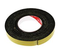 Nastro adesivo in schiuma a celle chiuse, 5 m, nero, 20 mm di larghezza x 3 mm di spessore