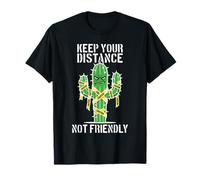 Nastro Adesivo «Keep Your Distance Not Friendly Grumpy Cactus» Maglietta