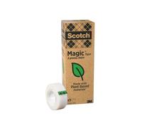 Nastro adesivo Scotch Magic 900 - invisibile - ecologico - 19 mm x 33 mt - trasparente - Scotch - Value Pack 9 rotoli