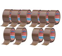 Nastro adesivo marrone - srotolamento silenzioso - 50 mm di larghezza - 66 m di lunghezza (10 rotoli)