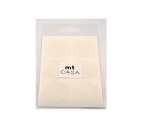 Nastro adesivo MT Casa Seal Sticker tondo e washi bianco - white