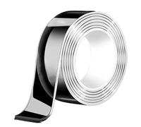 Nastro adesivo Nastro decorativo riutilizzabile addensato trasparente impermeabile extra resistente senza traccia Strumenti for la casa(2M,1MM)